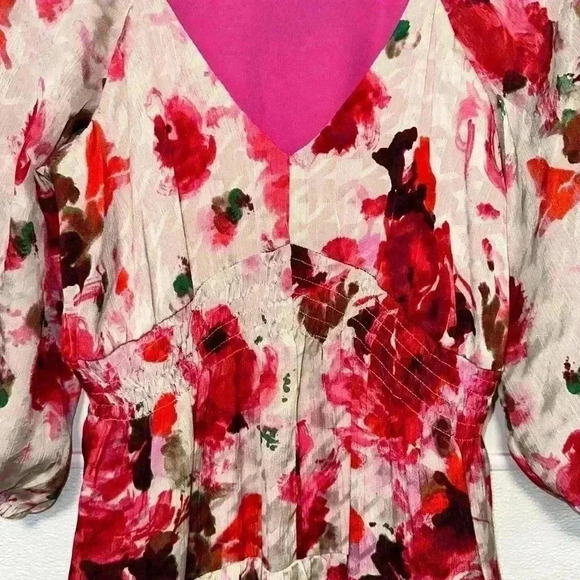 Women's Taylor Floral Dress Size Unspecified/See pics for measurement/Pink White - Picture 2 of 16